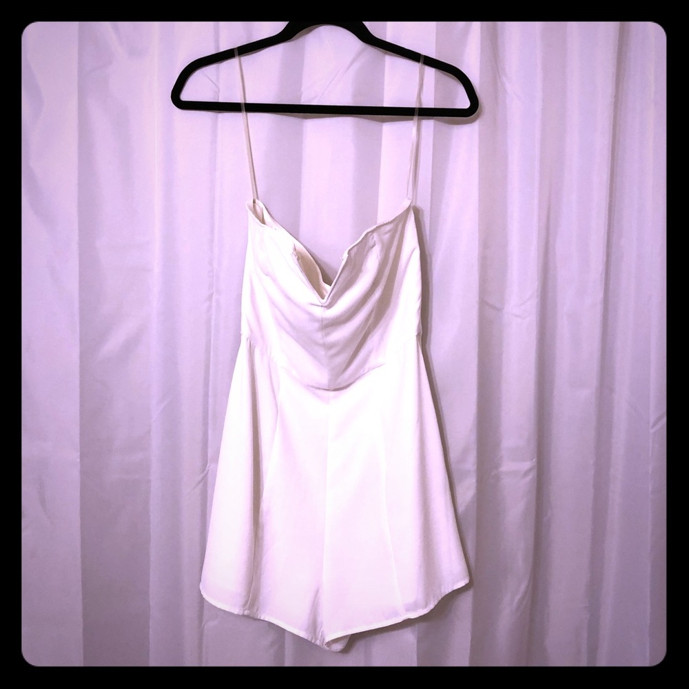 White Strapless Jumper